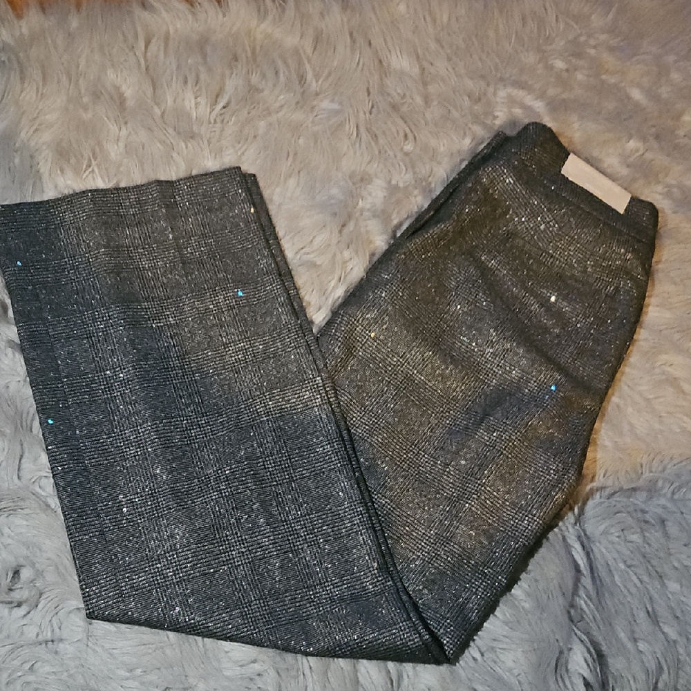Chico's Black and White Checkered Pants
